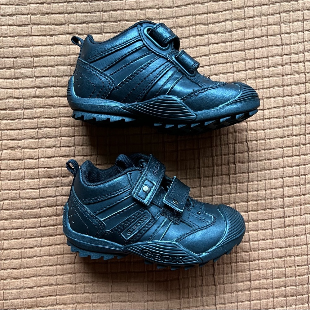 Geox Savage Black School Shoes, EU26, US9